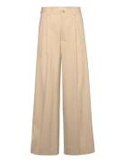 Rodebjer Addie Bottoms Trousers Wide Leg Beige RODEBJER