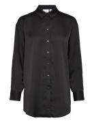 Viellette L/S Tunic/Su - Noos Tops Shirts Long-sleeved Black Vila