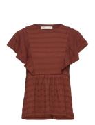 Kahloiw Top Tops T-shirts & Tops Short-sleeved Brown InWear