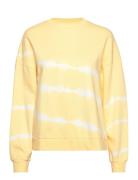 Tie-Dye Sweatshirt Tops Sweat-shirts & Hoodies Sweat-shirts Yellow Man...