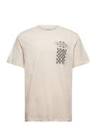 Clubbers T-Shirt Tops T-shirts Short-sleeved Cream Les Deux