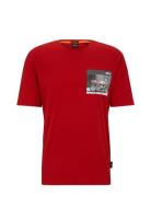 Teemotor Tops T-shirts Short-sleeved Red BOSS