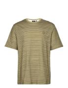 Breton Stripe T Shirt Tops T-shirts Short-sleeved Khaki Green Lyle & S...