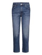 GANT Straight Cropped Jeans Blå