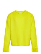 Vero Moda Girl Vmsayla Fold Ls O-Nck Pullover Girl Noos Gul