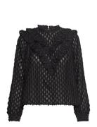 Slconstantine Blouse Ls Tops Blouses Long-sleeved Black Soaked In Luxu...