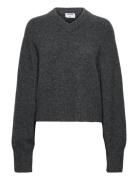 Structure Yak Sweater Tops Knitwear Jumpers Grey Filippa K