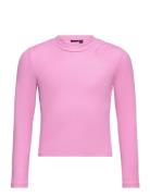 Nlfkouise Ls Short Top Tops T-shirts Long-sleeved T-shirts Pink LMTD