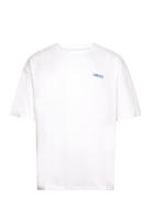 Dpsignature Print T-Shirt Tops T-shirts Short-sleeved White Denim Proj...