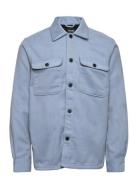 Onsash Ovr Woolen Look Pkt Ls Shirt Bp Tops Overshirts Blue ONLY & SON...
