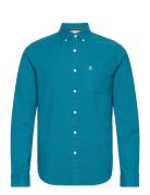 Ls Wvn Oxford Eco St Tops Shirts Casual Blue Original Penguin