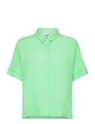 Srfreedom Ss Shirt Tops Shirts Short-sleeved Green Soft Rebels