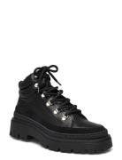 Makena Shoes Boots Ankle Boots Laced Boots Black Pavement