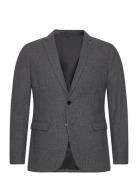 Selected Homme Slhslimdan Flannel Blazer O Grå