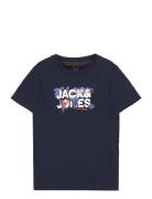 Jcodust Ss Tee Crew Neck Sn Jnr Tops T-shirts Short-sleeved Navy Jack ...