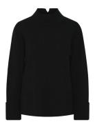 YAS Yasemilie Highneck Knit Pullover S. Noos Svart