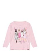 Nmfalina Barbie Ls Top Box Sky Tops T-shirts Long-sleeved T-shirts Pin...