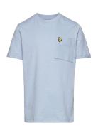 Marl Tee Tops T-shirts Short-sleeved Blue Lyle & Scott Junior