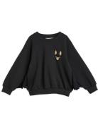 Bat Sleeve Sweatshirt Tops Sweat-shirts & Hoodies Sweat-shirts Black M...