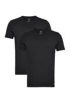 V-Neck Sport T-shirts Short-sleeved Black Adidas Underwear