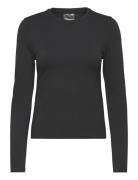 Sense Cutout Back Long Sleeve Sport T-shirts & Tops Long-sleeved Black...