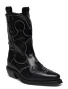 Nirvana Shoes Boots Ankle Boots Ankle Boots Flat Heel Black Pavement