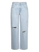 Decorative Ripped Wideleg Jeans Bottoms Jeans Wide Blue Mango