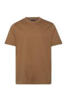 Dc Essential Mercerized Tee Tops T-shirts Short-sleeved Beige Tommy Hi...