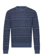 Fair Isle Wool Sweater Tops Knitwear Round Necks Navy Polo Ralph Laure...