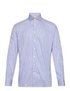 Bs Amund Slim Fit Shirt Tops Shirts Business Blue Bruun & Stengade