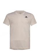 Freelift Tee Sport T-shirts Short-sleeved Beige Adidas Performance