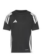 Tiro24 Jersey Kids Sport T-shirts Short-sleeved Black Adidas Performan...
