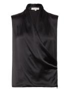 Elous Top Tops Blouses Sleeveless Black Andiata