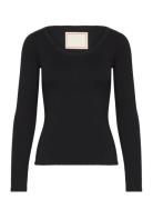 Iris Long Sleeve Tee Tops T-shirts & Tops Long-sleeved Black Jeanerica