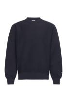 Nudie Jeans Hasse Crew Neck Greymelange Marinblå