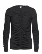 Cecina Top Tops T-shirts & Tops Long-sleeved Black Stylein