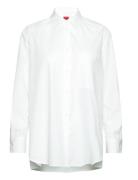 The Over Shirt Tops Shirts Long-sleeved White HUGO