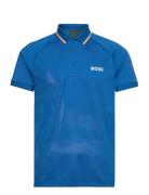 Patteo Mb 14 Sport Polos Short-sleeved Blue BOSS