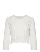 Onlnola Life 3/4 Pullover Knt Noos Tops Knitwear Jumpers White ONLY
