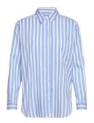 Shirts/Blouses Long Sleeve Tops Shirts Long-sleeved Blue Marc O'Polo