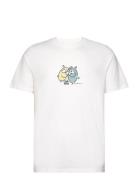 Regular Fit Single Jersey Owl Hug P Tops T-shirts Short-sleeved White ...