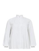 Wa-Sofia 5 Tops Shirts Long-sleeved White Wasabiconcept