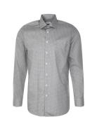 Cityhemden 1/1 Arm Tops Shirts Business Grey Seidensticker