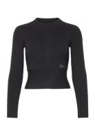 Ls Tn Melodie Swtr Tops Knitwear Jumpers Black GUESS Jeans