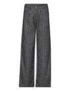 Two Side Straight Pant Bottoms Trousers Wide Leg Black REMAIN Birger C...