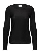Tess L/S Blouse Tops T-shirts & Tops Long-sleeved Black Noella