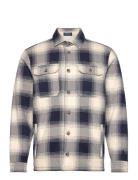Plaid Fleece Shirt Jacket Tops Overshirts Cream Polo Ralph Lauren