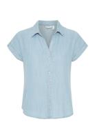 Bylana Ss Shirt - Tops Shirts Short-sleeved Blue B.young