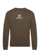 Eagle Logo Sweatshirt Tops Sweat-shirts & Hoodies Sweat-shirts Khaki G...
