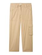 Tom Tailor Pants With Utility Details Beige